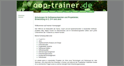 Desktop Screenshot of oop-trainer.de